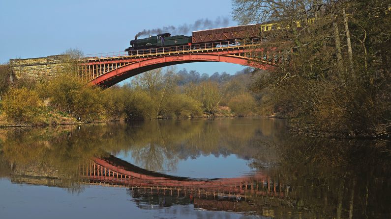 <strong>Team work:</strong> "We are in our own way quite competitive," says Robin. "We do not author the individual photographs so there is no bias in selection or feedback." <em>Pictured here: Reflections at Victoria Bridge, GWR Manor No. 7812 Earlstoke Manor, Arley, Severn Valley Railway</em>