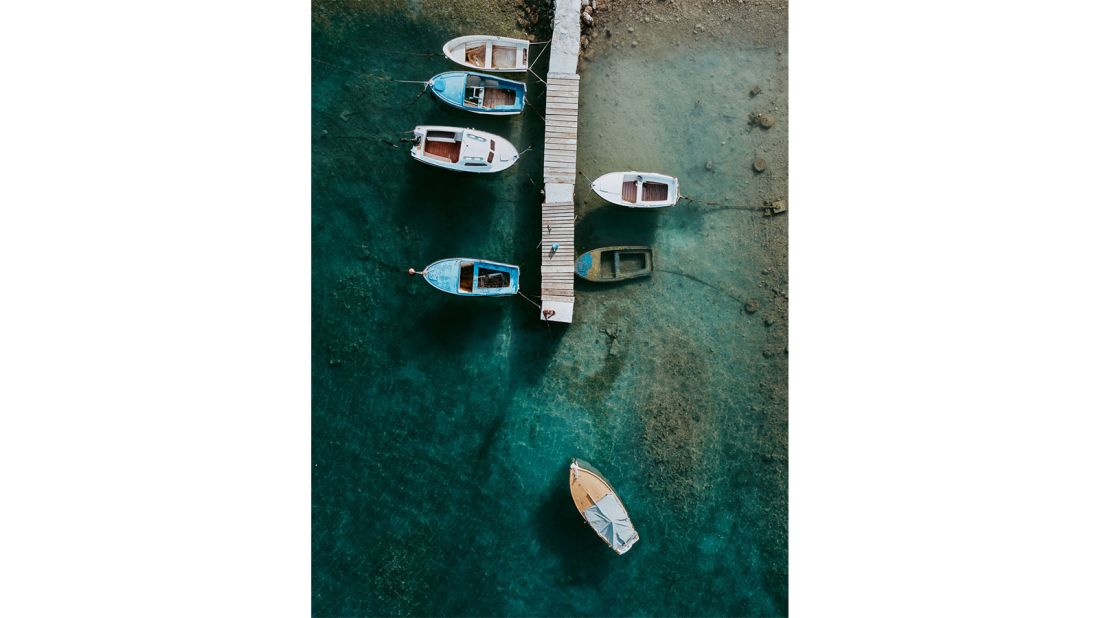 <strong>Aerial vantage point: </strong>The water in the Mediterranean is often translucent, which Hegen captures in his aerial pictures. 