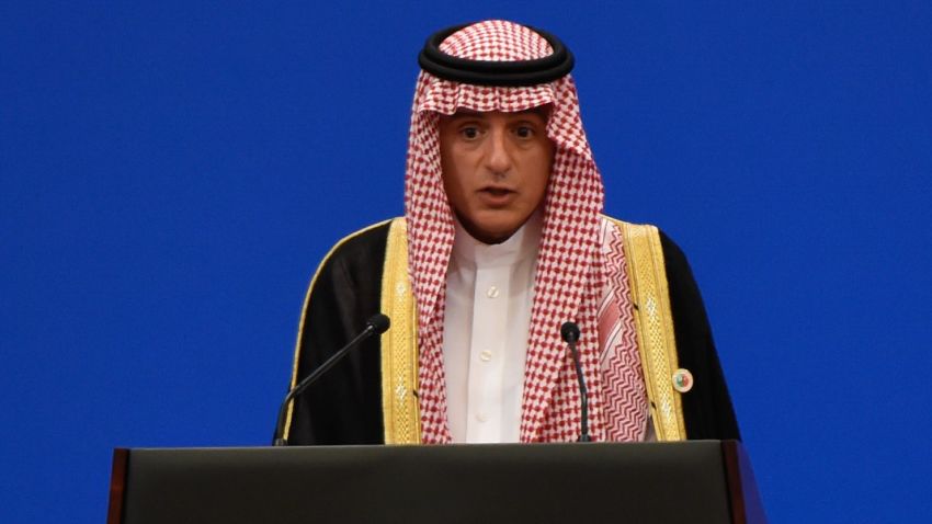 Saudi Arabia's Foreign Minister Adel al-Jubeir gives a speech during the 8th Ministerial Meeting of China-Arab States Cooperation Forum at the Great Hall of the People in Beijing on July 10, 2018. - China will provide Arab states with 20 billion USD in loans for economic development, President Xi Jinping told top Arab officials on July 10, as Beijing seeks to build its influence in the Middle East and Africa. (Photo by WANG ZHAO / AFP)        (Photo credit should read WANG ZHAO/AFP/Getty Images)