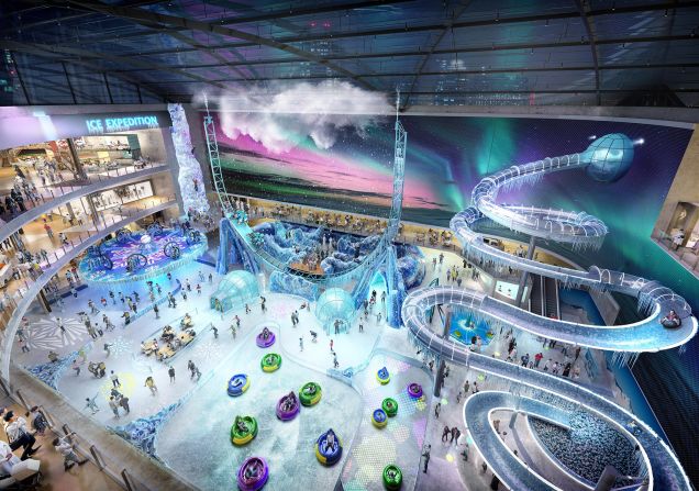Dubai Square's design includes a winter-themed indoor adventure park, and the largest Chinatown in the Middle East.