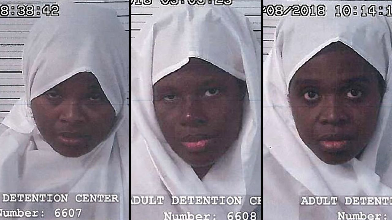 Hujrah Wahhaj, Subhannah Wahhaj and Jany Leveille