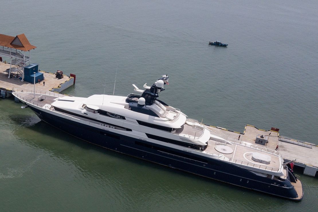 Equanimity, Low's former, 300-foot luxury yacht.