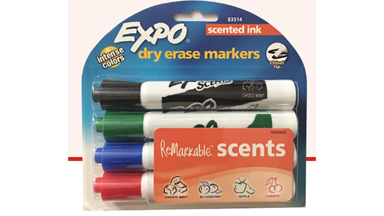 EXPO dry erase markers. 