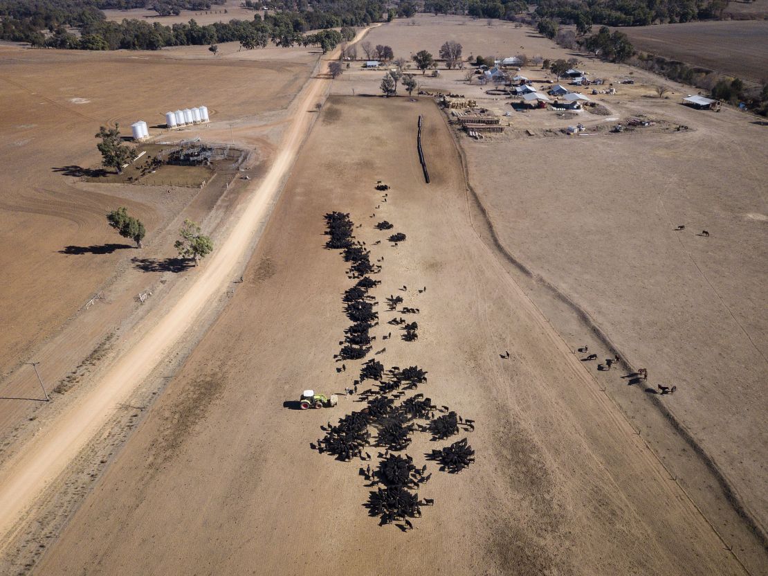 Parts of Australia suffered severe drought amid an unusually hot and dry winter this year. 