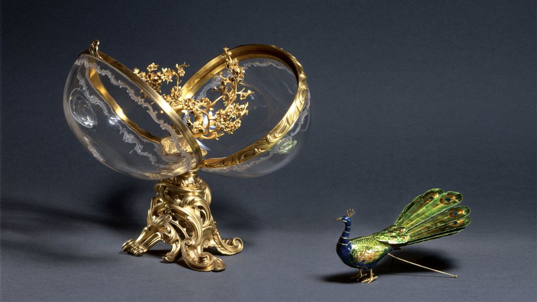 The Peacock Easter Egg contained a mechanical peacock, created by clocksmith Semion Lvovich Dorofeyev, according to a new book about Faberge's collaborators.