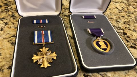 MJ Hegar was awarded the Distinguished Flying Cross with Valor and the Purple Heart for her service in Afghanistan.