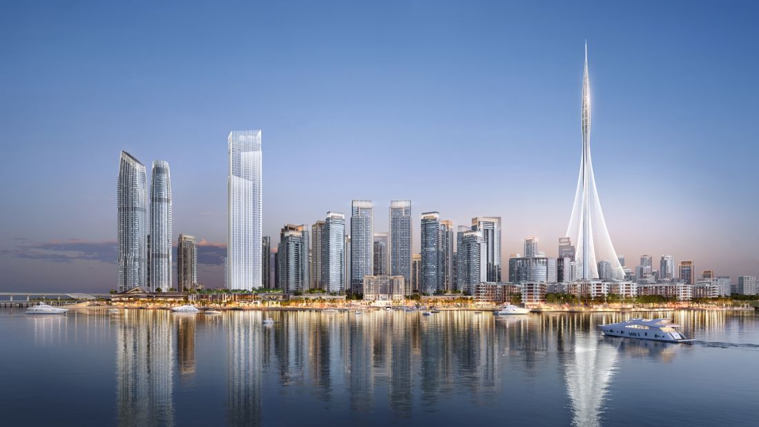 The 62-story tower The Grand is part of Dubai Creek Harbour's residential plans. The Dubai Creek mega-project will be home for  as many as 200,000 people, says developer Emaar.