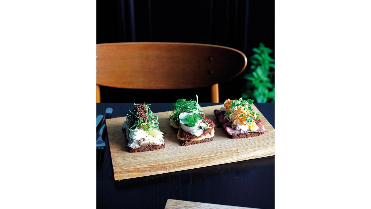<strong>6. Smørrebrød in Copenhagen, Denmark.</strong> Smørrebrød -- rye bread coated with butter -- can have a huge variety of toppings in the Danish tradition. Try breads loaded with herring, then meat and finishing with cheese (in that order). 
