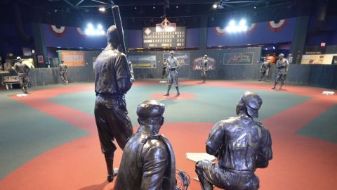 The "Field of Dreams" inside the Negro Leagues Baseball Museum.