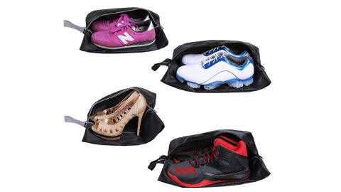 <strong>YAMIU Travel Shoe Bags - Set of 4 ($11.88; </strong><a href="https://amzn.to/2M9jqTp" target="_blank" target="_blank"><strong>amazon.com</strong></a><strong>) </strong>