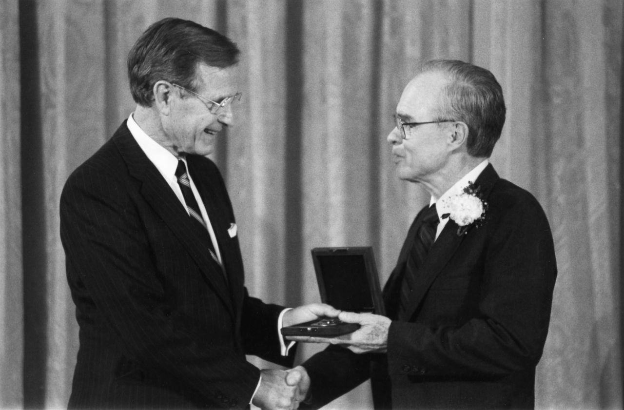 Parker received the National Medal of Science in 1991.