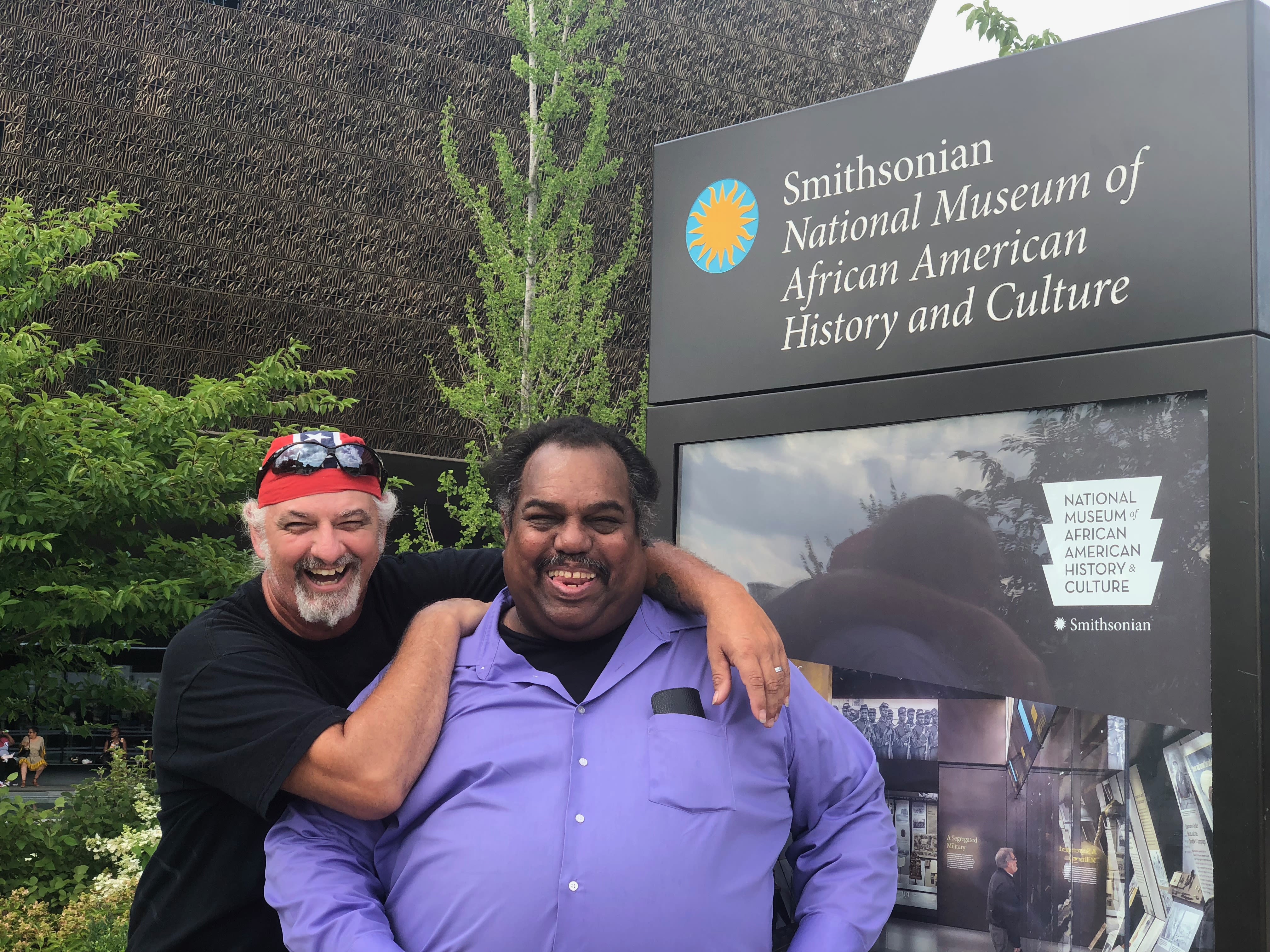 Photograph of two baseball players  National Museum of African American  History and Culture