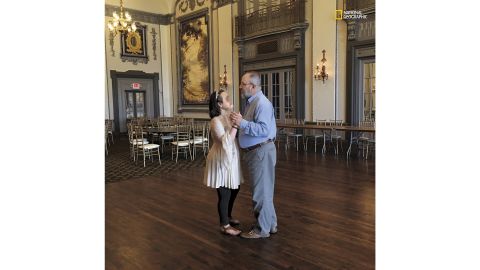 Nine months and 22 days before Katie's face transplant, at Cleveland's Tudor Arms Hotel, Katie and her father sing "Have I Told You Lately That I Love You?" as they share a dance. "Before this, I never spent so much time with my parents," said Katie, who credits their love and devotion with helping to save her life.