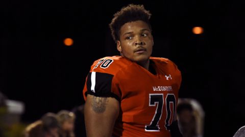 Jordan McNair of McDonogh High School in September 2016.