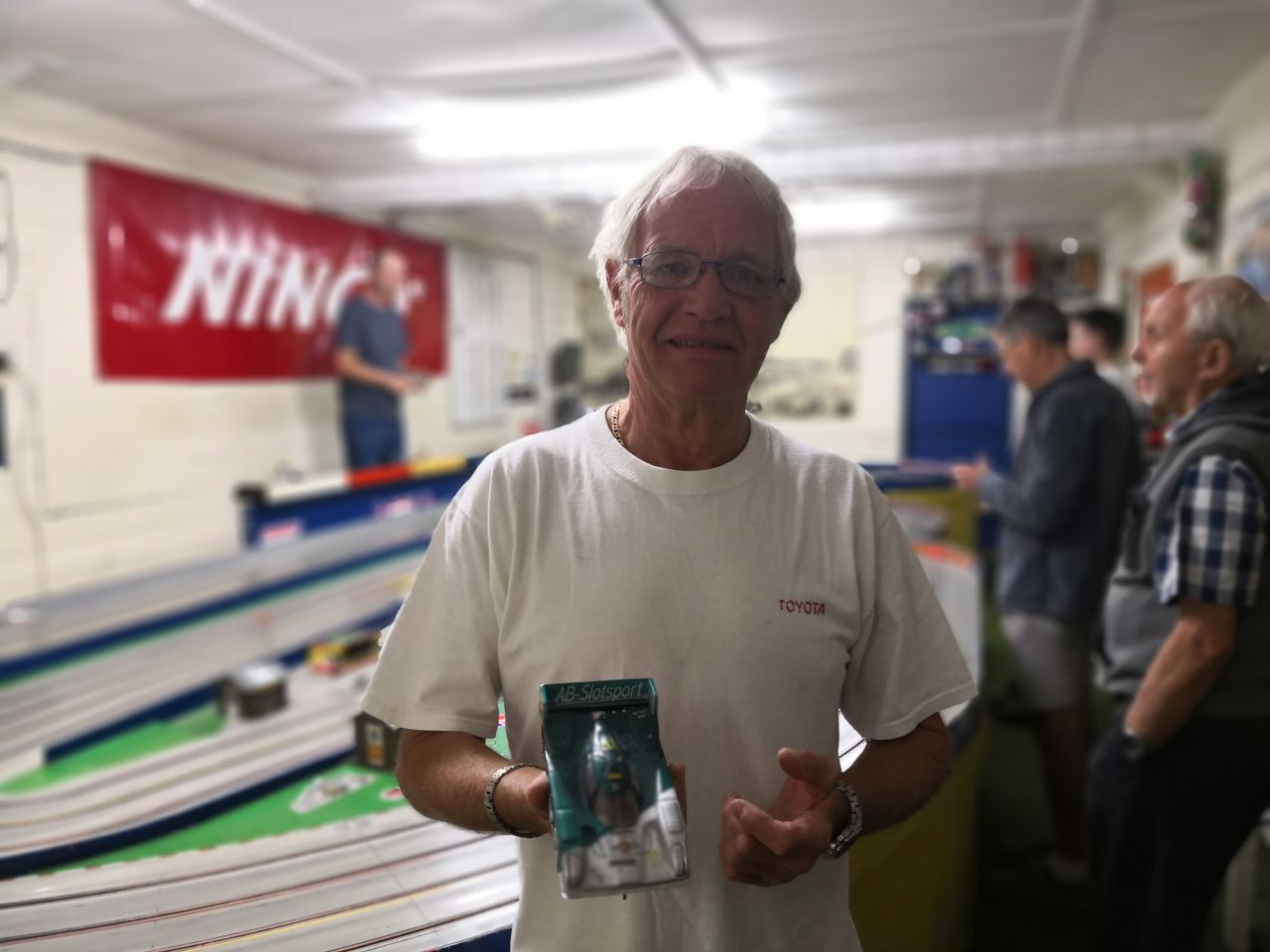 Finchley club member John Ovens turned his son Michael onto slot cars at an early age. Michael eventually became a champion in two divisions, but dropped the sport when he got older. Most British slot car racers are over 50 years old, leading to concerns that their sport is headed towards extinction. 