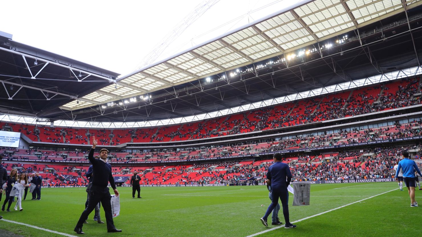 Tottenham Hotspur used Wembley Stadium last season to play its home games.