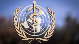 The logo of the World Health Organization (WHO) is pictured on the facade of the WHO headquarters on October 24, 2017 in Geneva.
The head of the World Health Organization on October 22, 2017 reversed his decision to name Zimbabwe's President Robert Mugabe a goodwill ambassador, saying it was in the "best interests" of the UN agency. / AFP PHOTO / Fabrice COFFRINI        (Photo credit should read FABRICE COFFRINI/AFP/Getty Images)