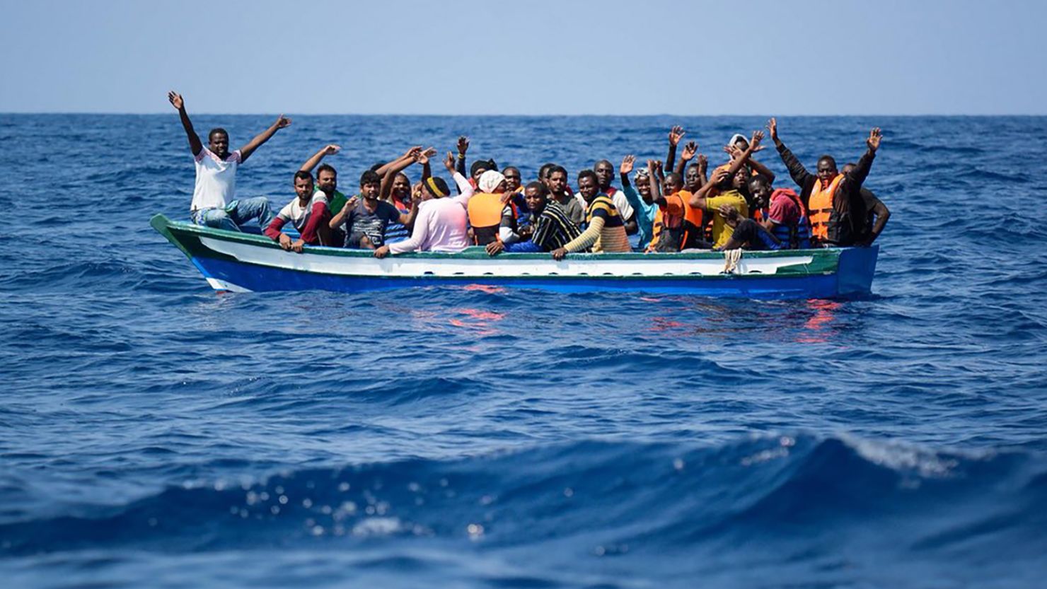 The search-and-rescue ship Aquarius rescued migrants off the coast of Libya on August 10.