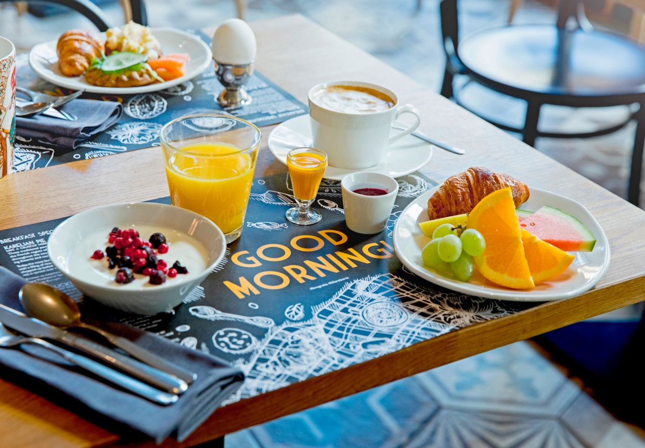 <strong>Krog Roba in Hotel Lilla Roberts: </strong>Breakfast is included for guests, and it's an unexpected delight. Juniper salted salmon, fresh fruit and juice and an array of bacon and egg options mean no one goes hungry.