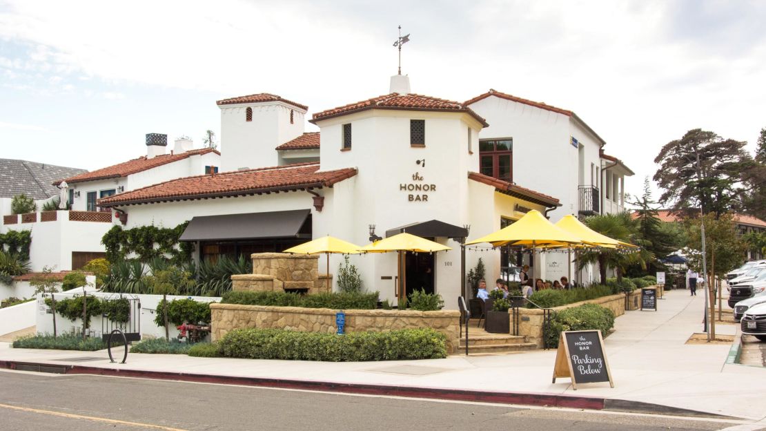 Honor Bar's outdoor patio is lively and welcoming.