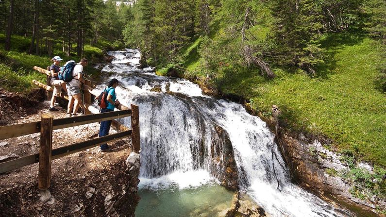 <strong>Cortina d'Ampezzo, Italy: </strong>Enjoy hiking and watching waterfalls in the Dolomites of northern Italy during summer.  Afterward, how about a spa treatment at Hotel Cristallo? Click through the gallery for more ski areas that are great to visit off-season.