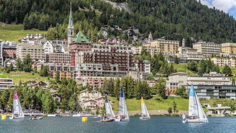 <strong>St. Moritz, Switzerland:</strong> Swanky and luxurious are two words often used to describe this lovely Swiss ski town. Sailboats are out in summer, and art is a big attraction here as well. 