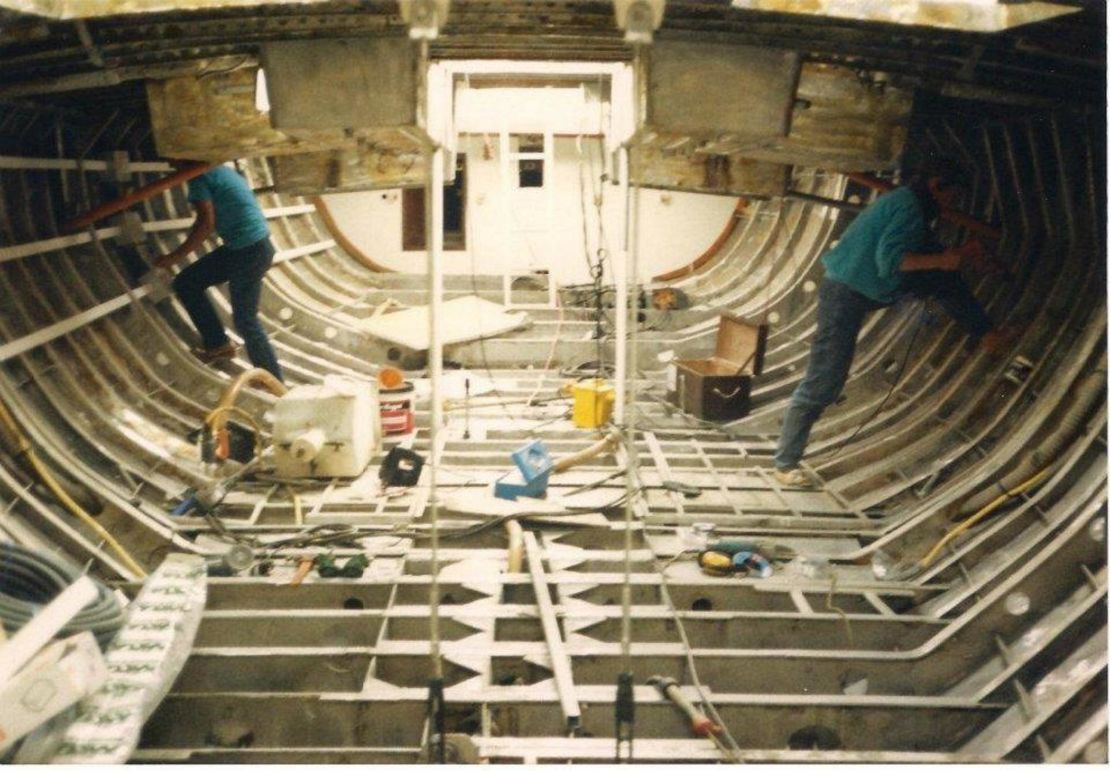 Rebuilding Maiden in 1988.