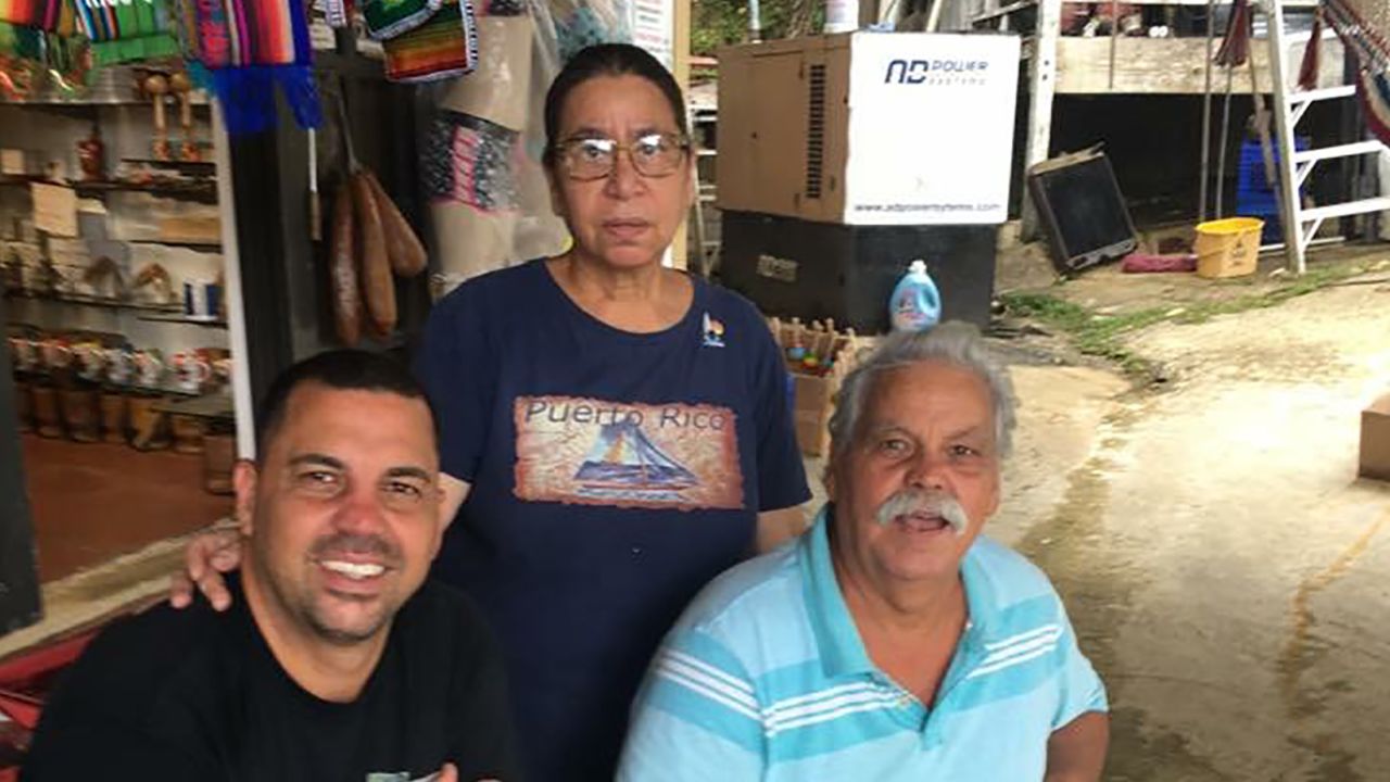 José Saldaña Jr. and his parents, Carmen Roldán and Jose Saldaña, run a small business in Puerto Rico.