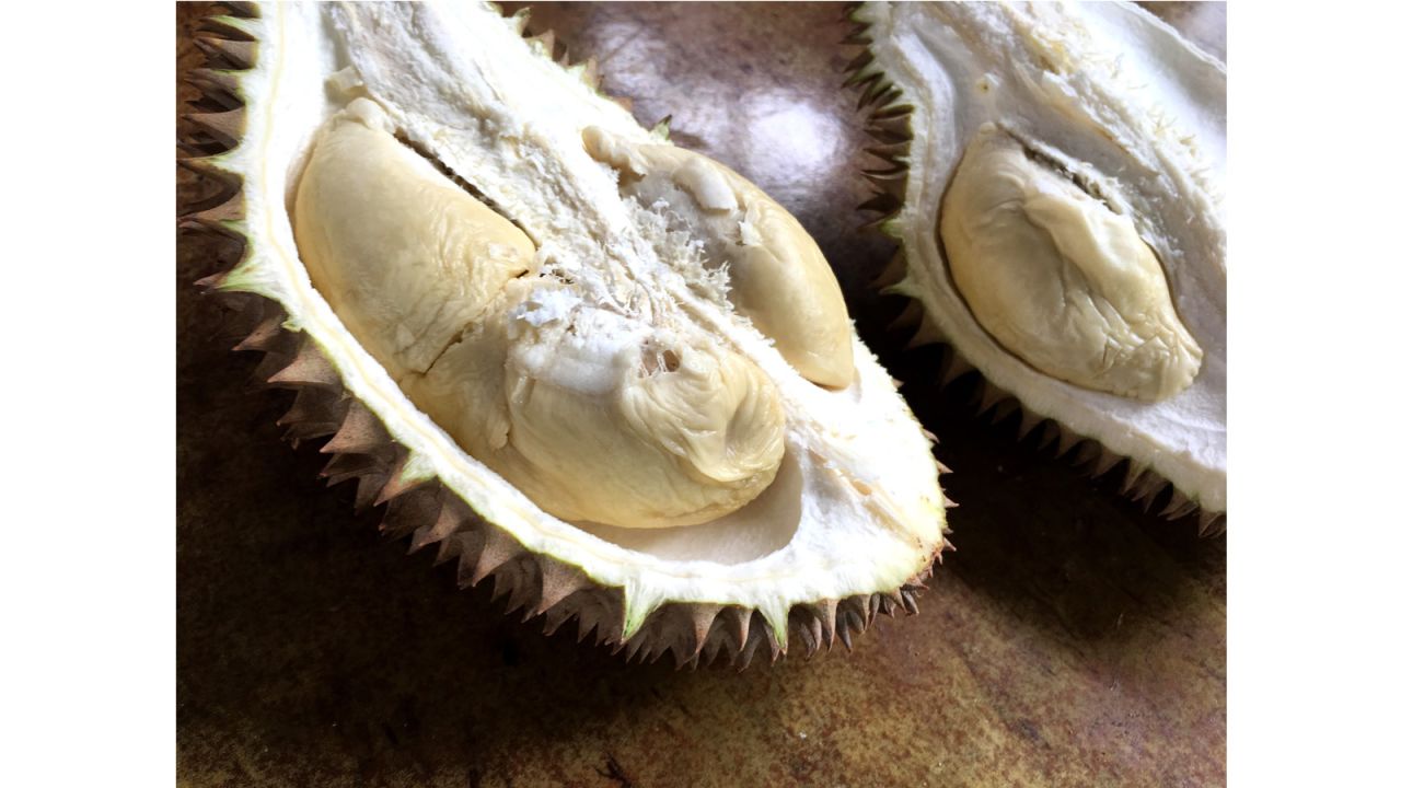 <strong>The right cut:</strong> In Thailand, people prefer to eat durian a little bit early to give them a longer shelf life and a starchy, sweet flavor with hardly any aroma at all.