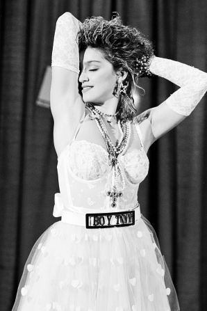 The moment Madonna became a music and style mega-star of the highest order? Her <a href="index.php?page=&url=https%3A%2F%2Fgo.redirectingat.com%2F%3Fid%3D30283X1542341%26xs%3D1%26isjs%3D1%26url%3Dhttps%253A%252F%252Fwww.billboard.com%252Farticles%252Fnews%252F6296887%252Fmadonna-1984-mtv-vmas-performance%26xguid%3D3712f3e3b6b960bb71bfc4960fd7e16d%26xuuid%3D2d9074866ec0028b3e3e7a136da733b7%26xsessid%3D090b986eadd509219c52a222f5c41a78%26xcreo%3D0%26xed%3D0%26sref%3Dhttps%253A%252F%252Fwww.refinery29.uk%252F2018%252F05%252F198313%252Fmadonna-most-iconic-outfits-catholicism%2523slide-1%26xtz%3D-60%26jv%3D13.7.1%26bv%3D2.5.1" target="_blank" target="_blank">live performance debut</a> of "Like a Virgin" at the first-ever MTV VMAs in 1984, when she upgraded her downtown dance-punk aesthetic with white wedding lace and an even bigger crucifix.<br /><br />"Ours was a strict, old-fashioned family," she told People in 1985. "When I was tiny, my grandmother used to beg me not to go with men, to love Jesus, and be a good girl. I grew up with two images of a woman: the virgin and the whore. It was a little scary."