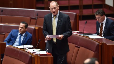 Senator Fraser Anning of Katter's Australian Party, provoked controversy at his maiden speech in the Senate.