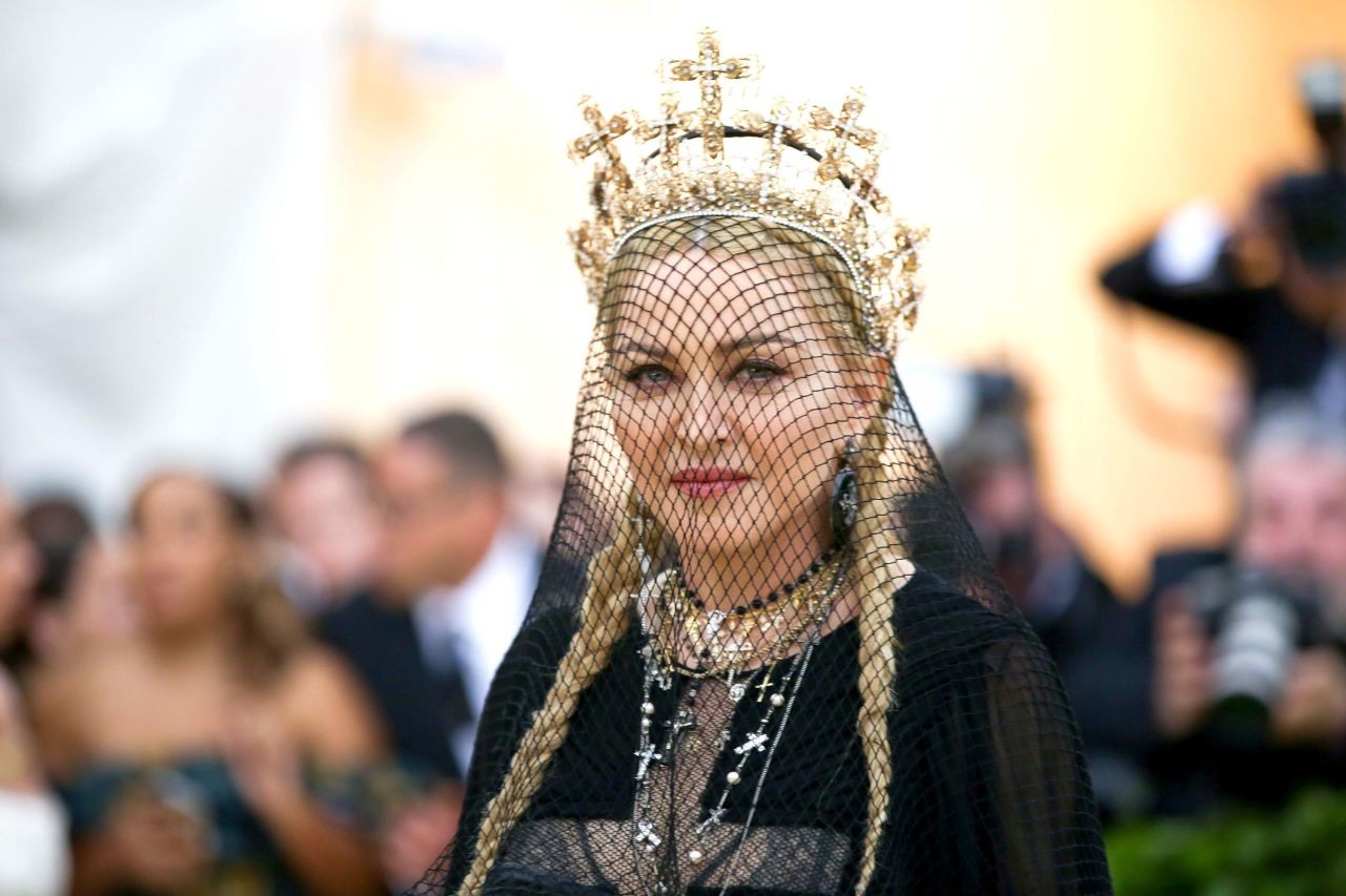 Madonna attends The Metropolitan Museum of Art's Costume Institute Benefit gala celebrating the opening of the  <br />"Heavenly Bodies: Fashion and the Catholic Imagination" exhibition on May 7 in New York.
