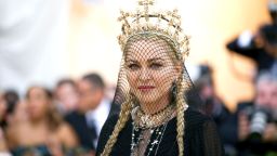 Mandatory Credit: Photo by Carl Timpone/BFA/REX/Shutterstock (9665158fi)MadonnaThe Metropolitan Museum of Art's Costume Institute Benefit celebrating the opening of Heavenly Bodies: Fashion and the Catholic Imagination, Arrivals, New York, USA - 07 May 2018