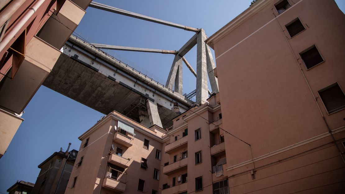 Some of the residential buildings beneath the remaining sections of the bridge will be demolished, according to a spokesman for Marco Bucci, mayor of Genoa.