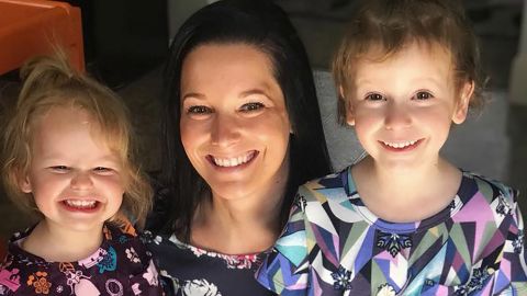 Shanann Watts is pictured with her two daughters, Bella and Celeste.