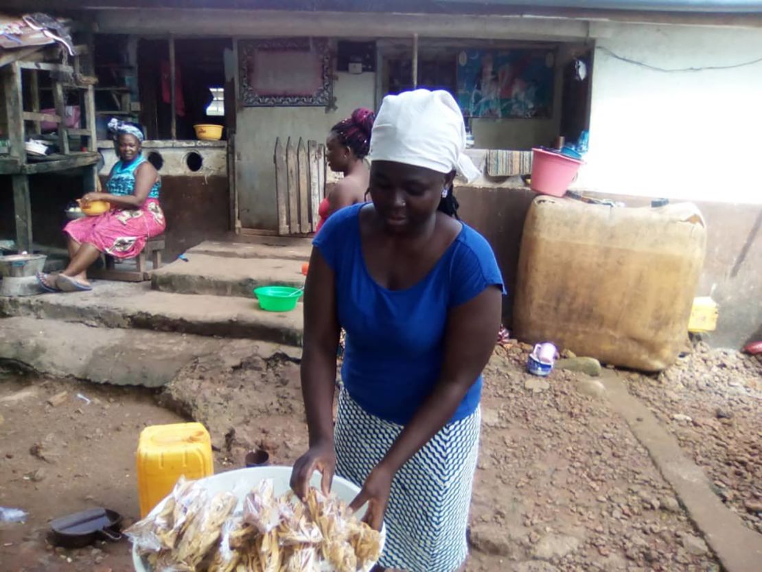 Aminata Bissa's home and grocery shop were buried in the landslides.