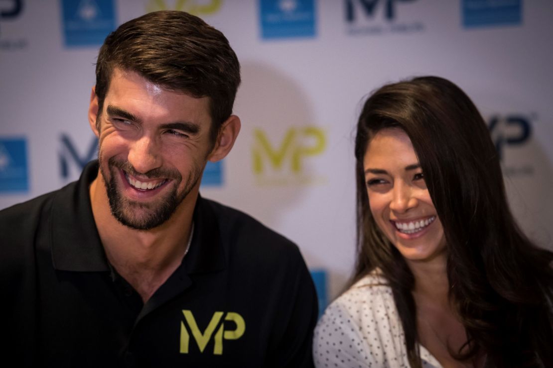 Michael Phelps credits his wife Nicole for helping him manage his depression. 