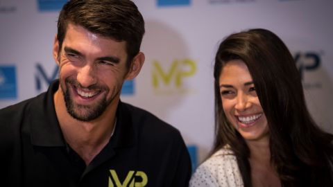 Michael Phelps credits his wife Nicole for helping him manage his depression.