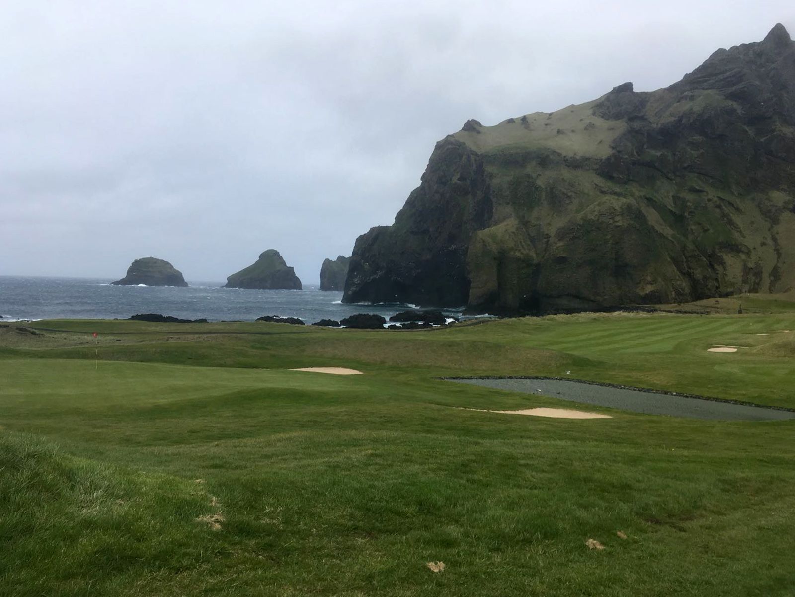 The high winds and sea spray make the course hugely challenging even for those who play it regularly.