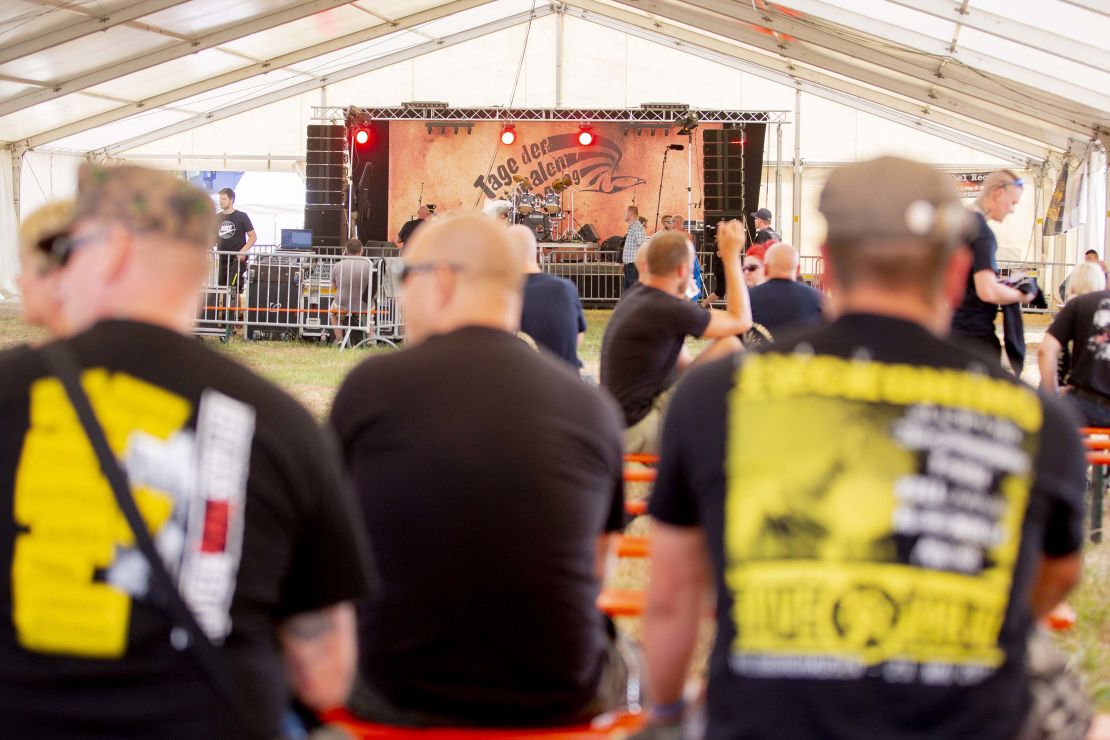 Festivalgoers are seen at the music festival organized by Frenck in June 2018.