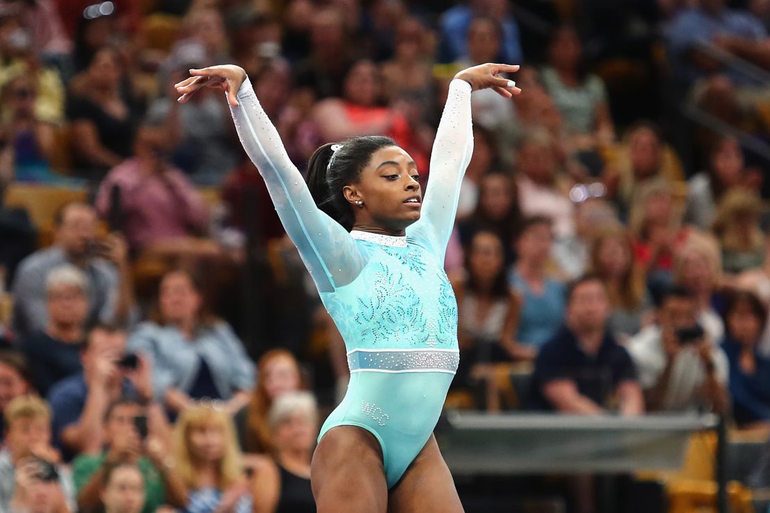 Biles is the oldest women's all-around champion since Linda Metheny tied for the titled aged 24 in 1971.