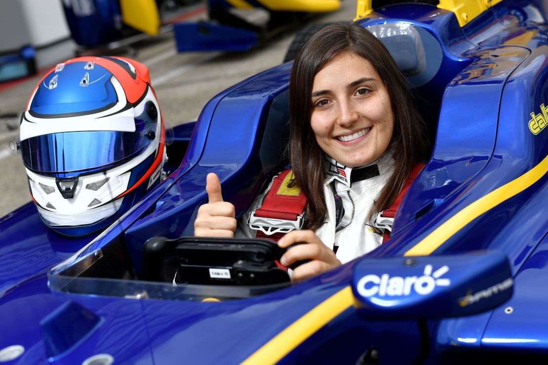 Tatiana Calderon has been testing for the DS Techeetah team.