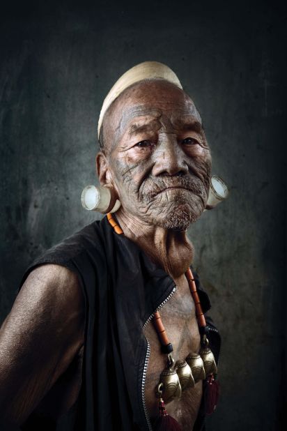 Taking the portraits over a period of almost four years, Bos would visit Nagaland for up to six weeks at a time.