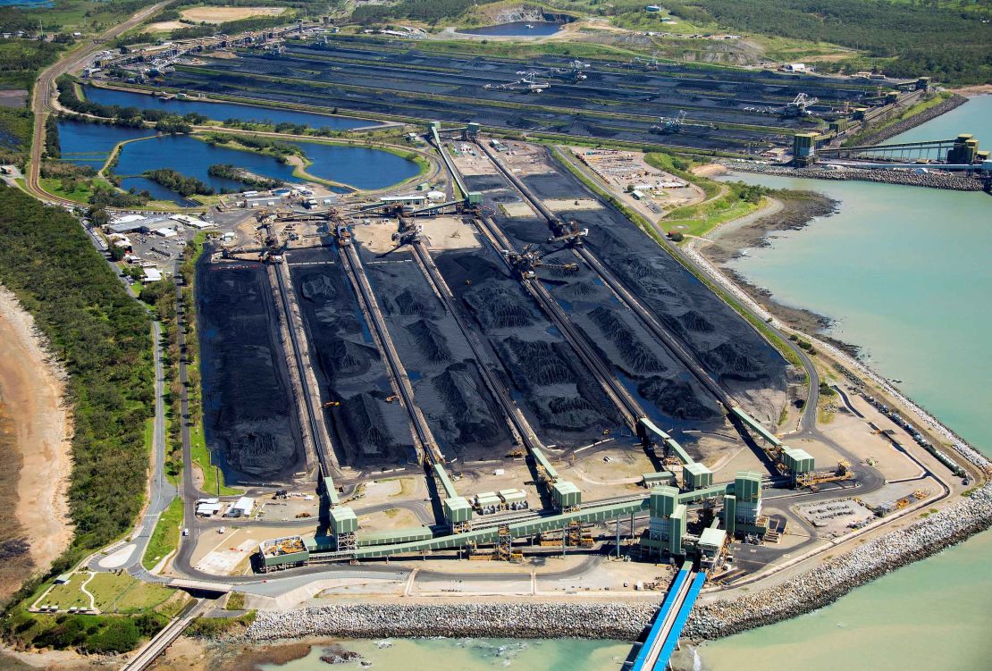 Coal sits at the Hay Point and Dalrymple Bay Coal Terminals south of the Queensland town of Mackay in Australia.