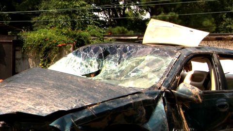 The wrecked vehicle was found in a ravine by sheriff deputies.
