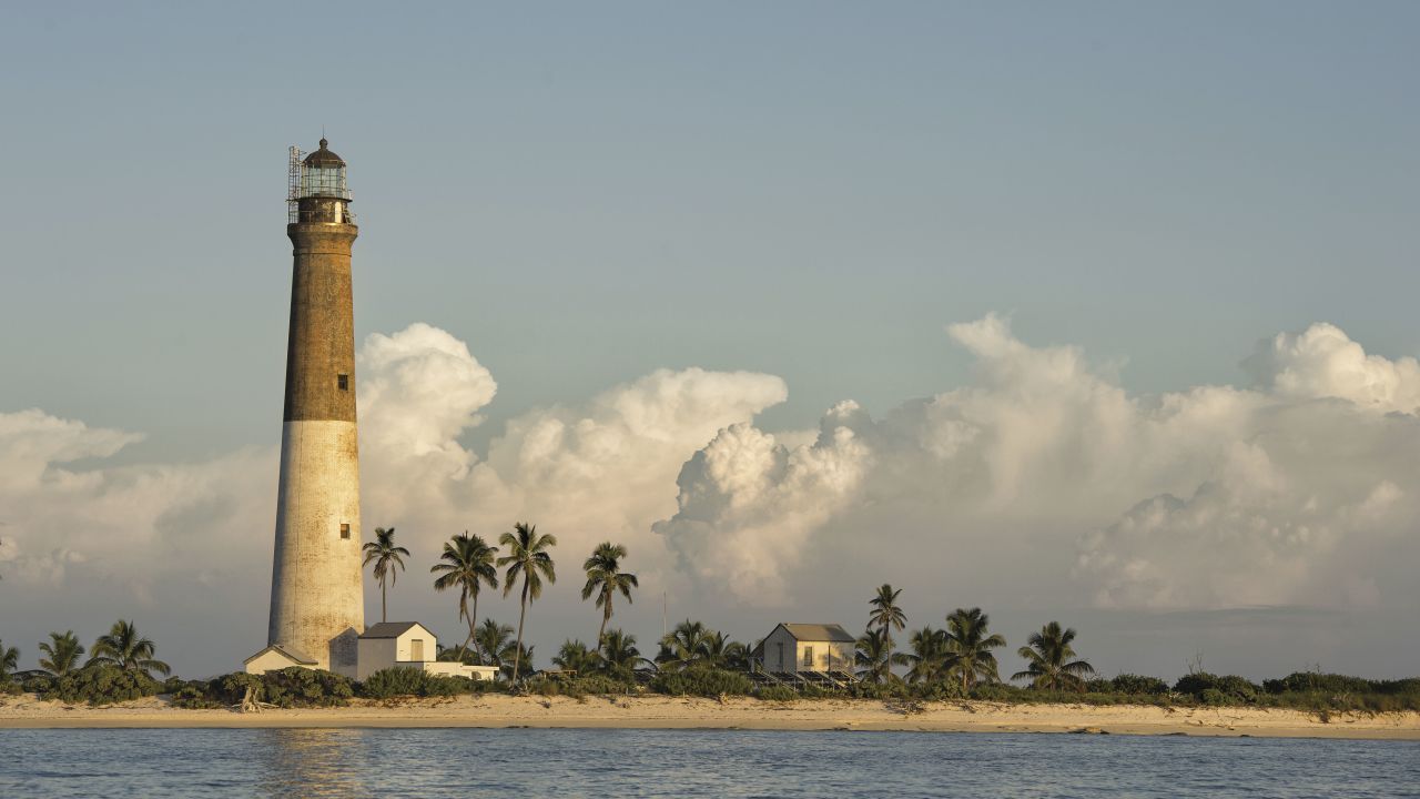 <strong>Bucket list:</strong> This lighthouse, in Florida, is one Ross has now added to the bucket list after writing the book. "I'd rather like the idea of getting onto a boat and sailing around that area and looking at that lighthouse from the sea," he says. "Which of course is probably the best way to view a Lighthouse in a way."  <em>Pictured here: Dry Tortugas Lighthouse, Loggerhead Key, Florida, USA</em>