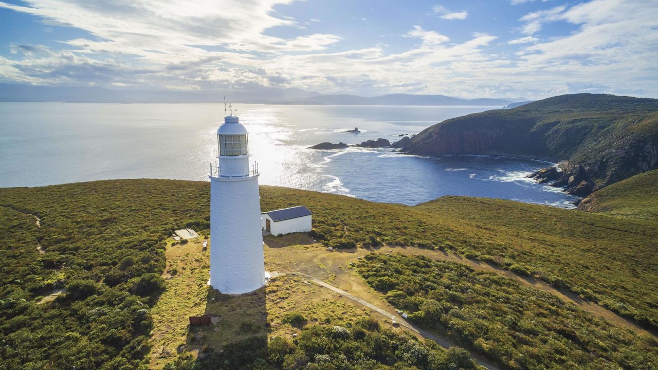 <strong>Altruistic architecture: </strong>Ross also says the buildings are inherently altruistic. "They embody a particular kind of aspiration as well -- in that they're among the few buildings perhaps that exist only for the benefit of other people," he says. <em>Pictured here: Cape Bruny Lighthouse, Tasmania, Australia</em>