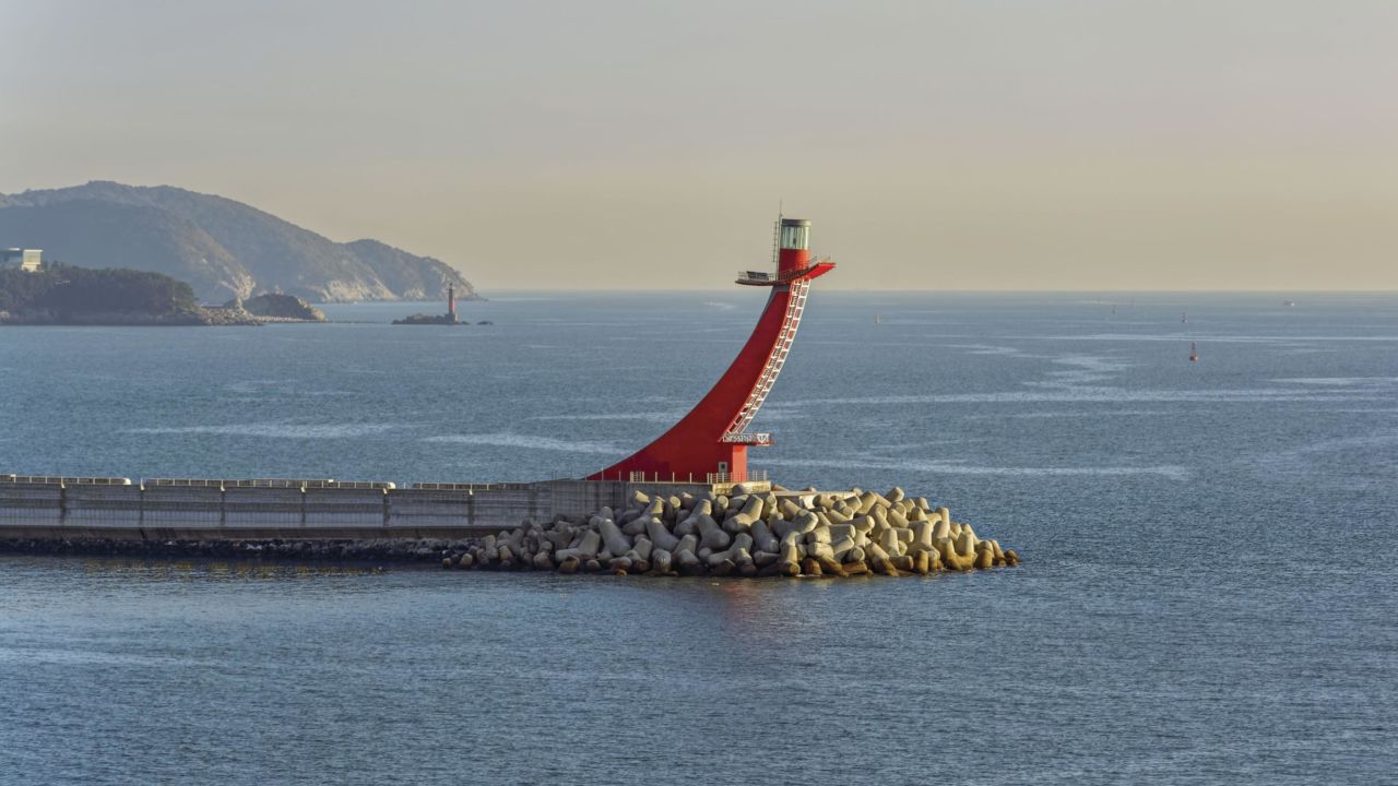 Gadeokdo East Breakwater (West End) Lighthouse, Yeondo, Changwon, South Korea