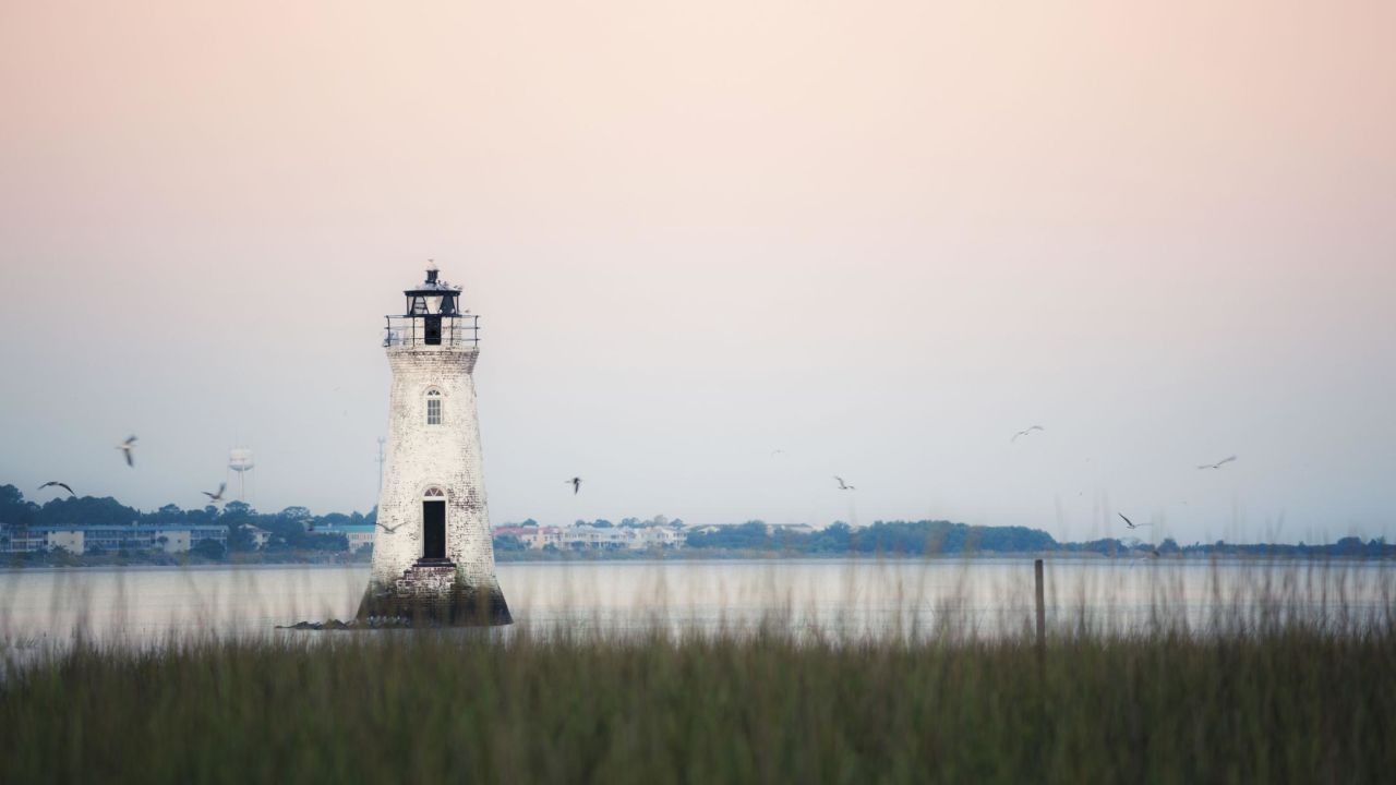 <strong>Picture finder: </strong>Ross hasn't visited all the lighthouses in the book -- the photographs were sourced by Amber Books from a variety of photographers and agencies across the world.<em> Pictured here: Cockspur Island Lighthouse, Georgia, USA</em>
