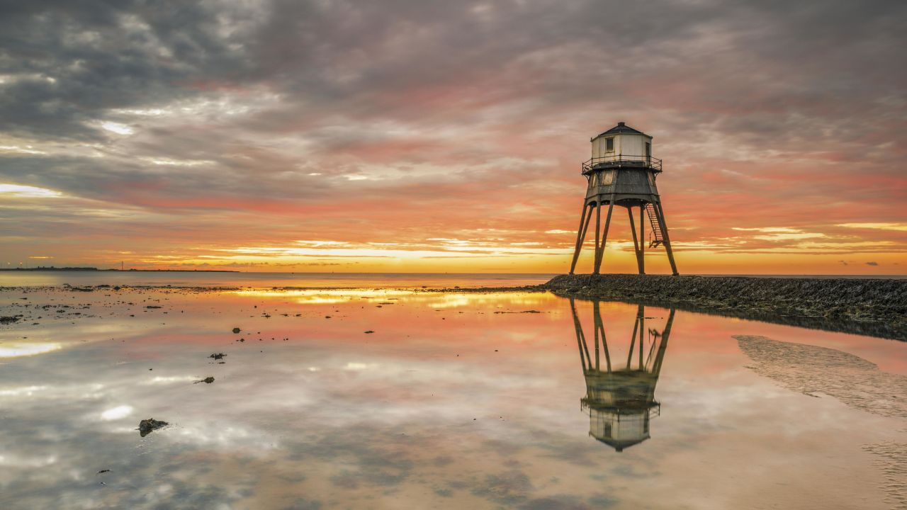 <strong>Sailing spots:</strong> "I've probably been to, passed by -- or in some cases sailed past -- probably most of the British ones or some of the Irish ones," says Ross.<em> Pictured here: Dovercourt Low Lighthouse, Essex, England</em>